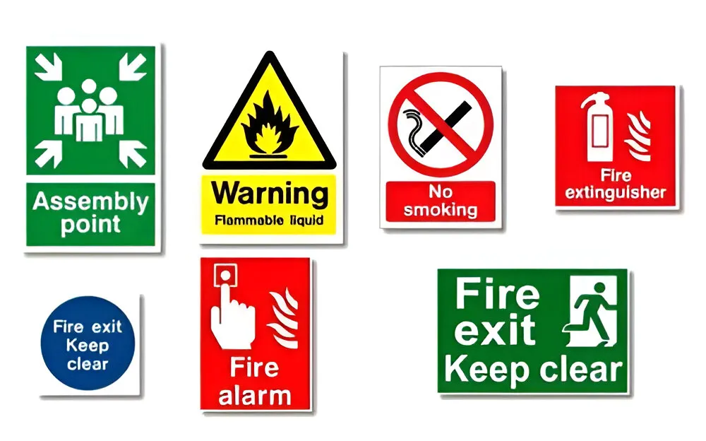 Jay Ambe Fire Safety Posters and Signs